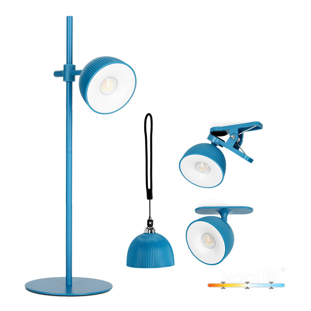 ORBI 2,5 W CCT LED asztali lámpa kék Laitica, 2W, 150lm, CRI≥80, 5V, KOBI-002428