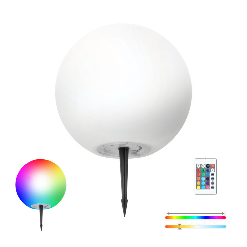 Kobi Design napelemes LED kerti lámpa GARDEN bal oldali,L 30cm 3000K+RGB, CRI≥80, 5V, IP54, KOBI-003696