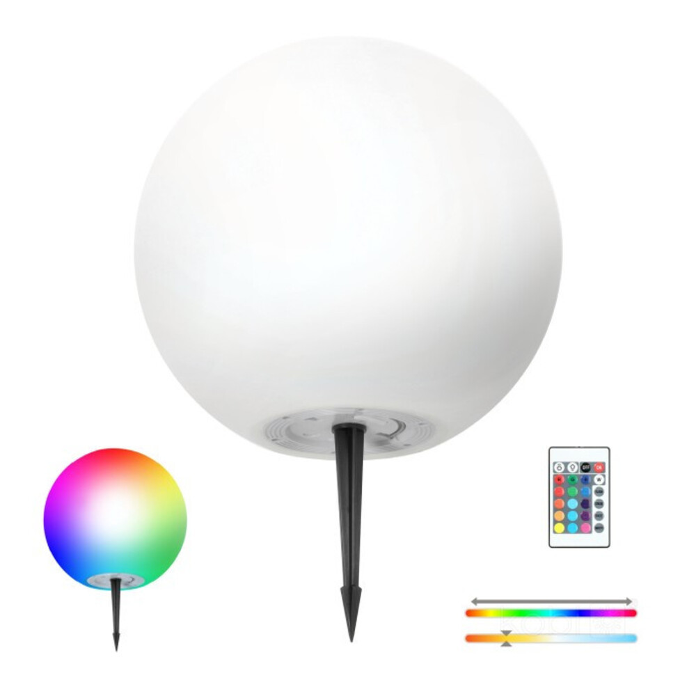 Kobi Design napelemes LED kerti lámpa GARDEN bal oldali,L 40cm 3000K+RGB, CRI≥80, 5V, IP54, KOBI-003697