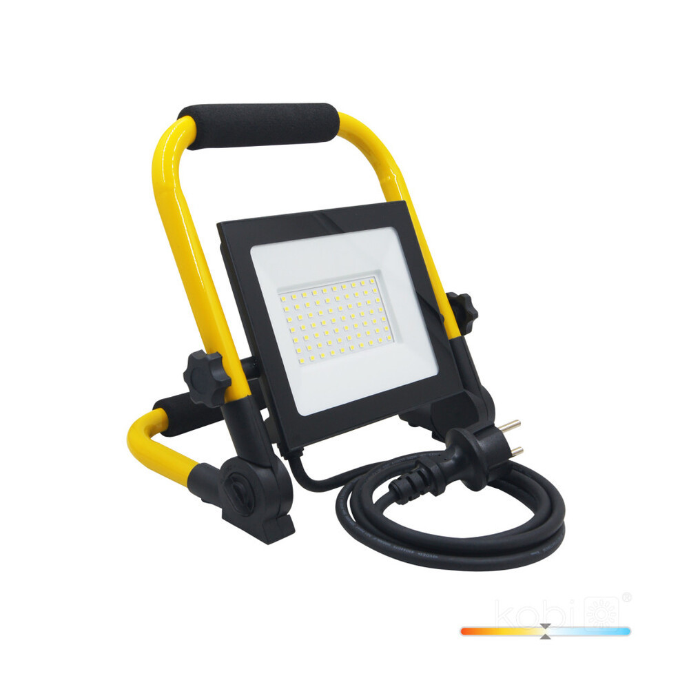 TIGRA Hordozható LED reflektor 50W 4000K IP54 természetes fehér, 4250lm, CRI≥80, KOBI-003937