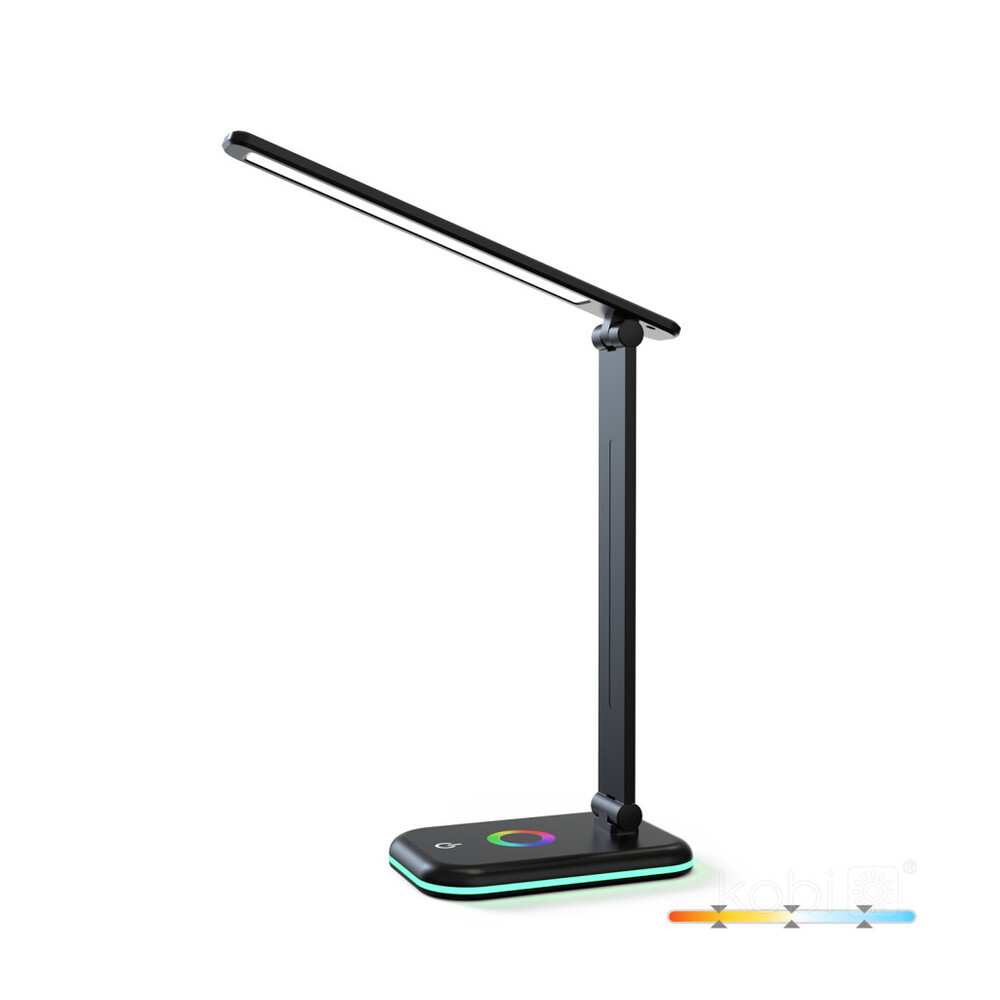 Asztali lámpa LED NOBLITE RGB 7W 3CCT fekete LED2B, 460lm, CRI≥80, 5V, KOBI-004023