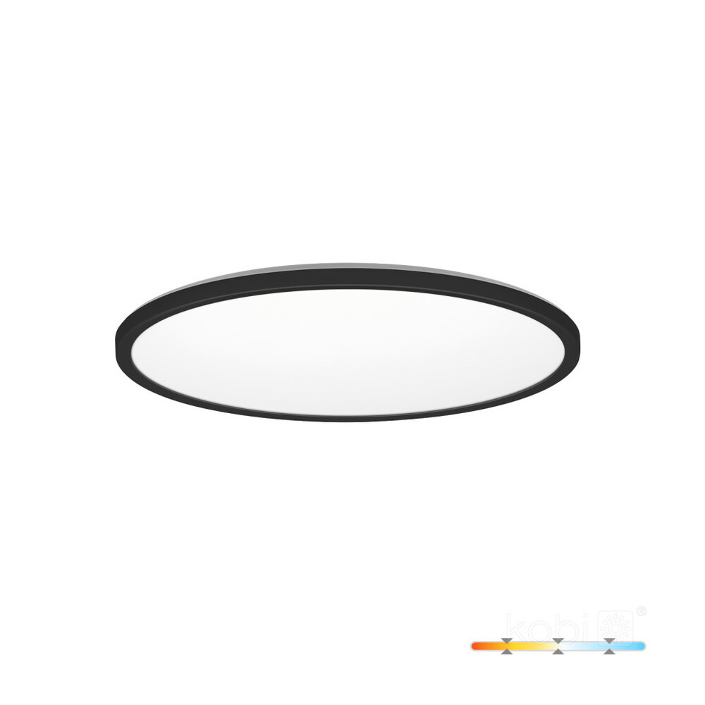 Mennyezeti lámpa LED NIVERA CIRCLE 12W 3CCT IP54 fekete Kobi Prémium, 1140lm, CRI≥80, KOBI-004087