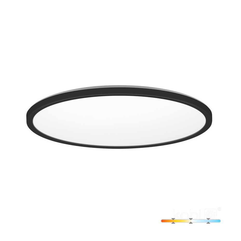 Mennyezeti lámpa LED NIVERA CIRCLE 18W 3CCT IP54 fekete Kobi Prémium, 1710lm, CRI≥80, KOBI-004089