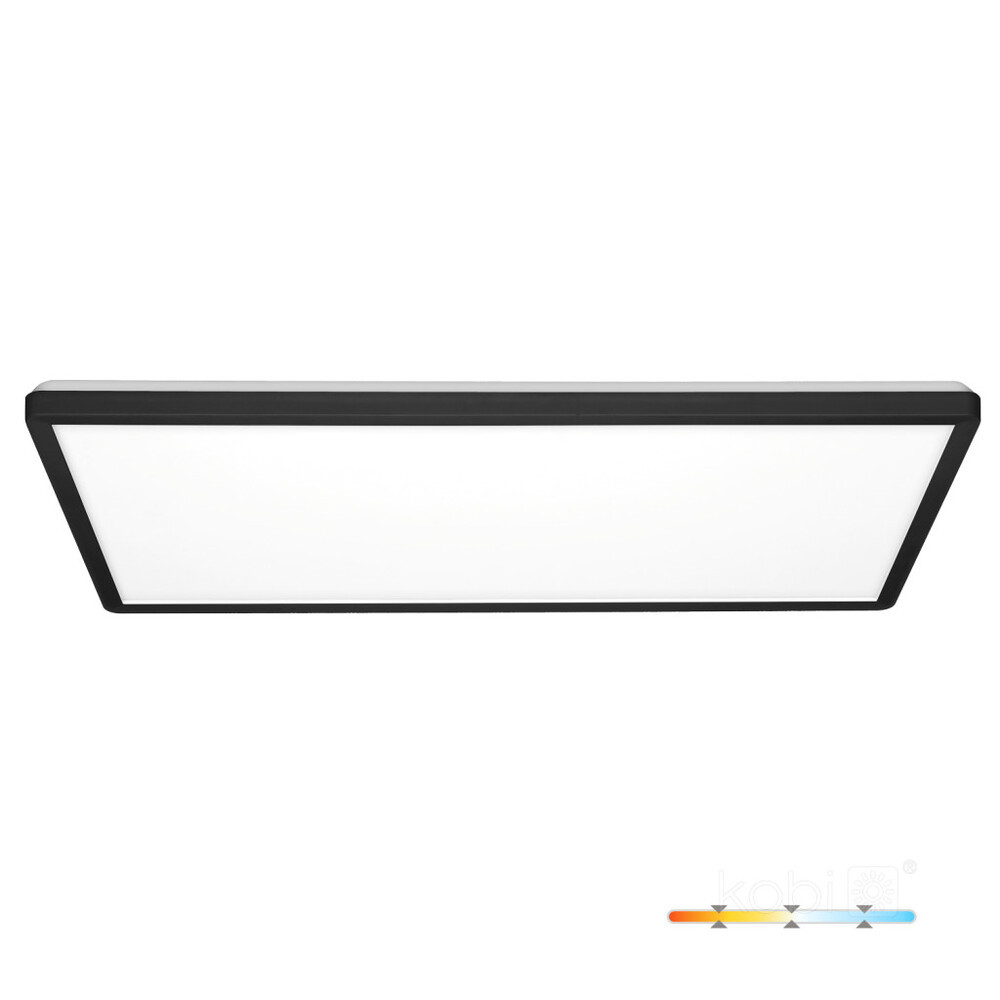 Mennyezeti lámpa LED NIVERA SQUARE 32W 3CCT IP54 fekete Kobi Prémium, 3040lm, CRI≥80, KOBI-004101