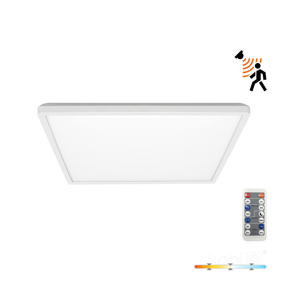 Mennyezeti lámpa LED NIVERA SQUARE 24W 3CCT LX IP54 fehér Kobi Prémium, 2400lm, CRI≥80, KOBI-004114
