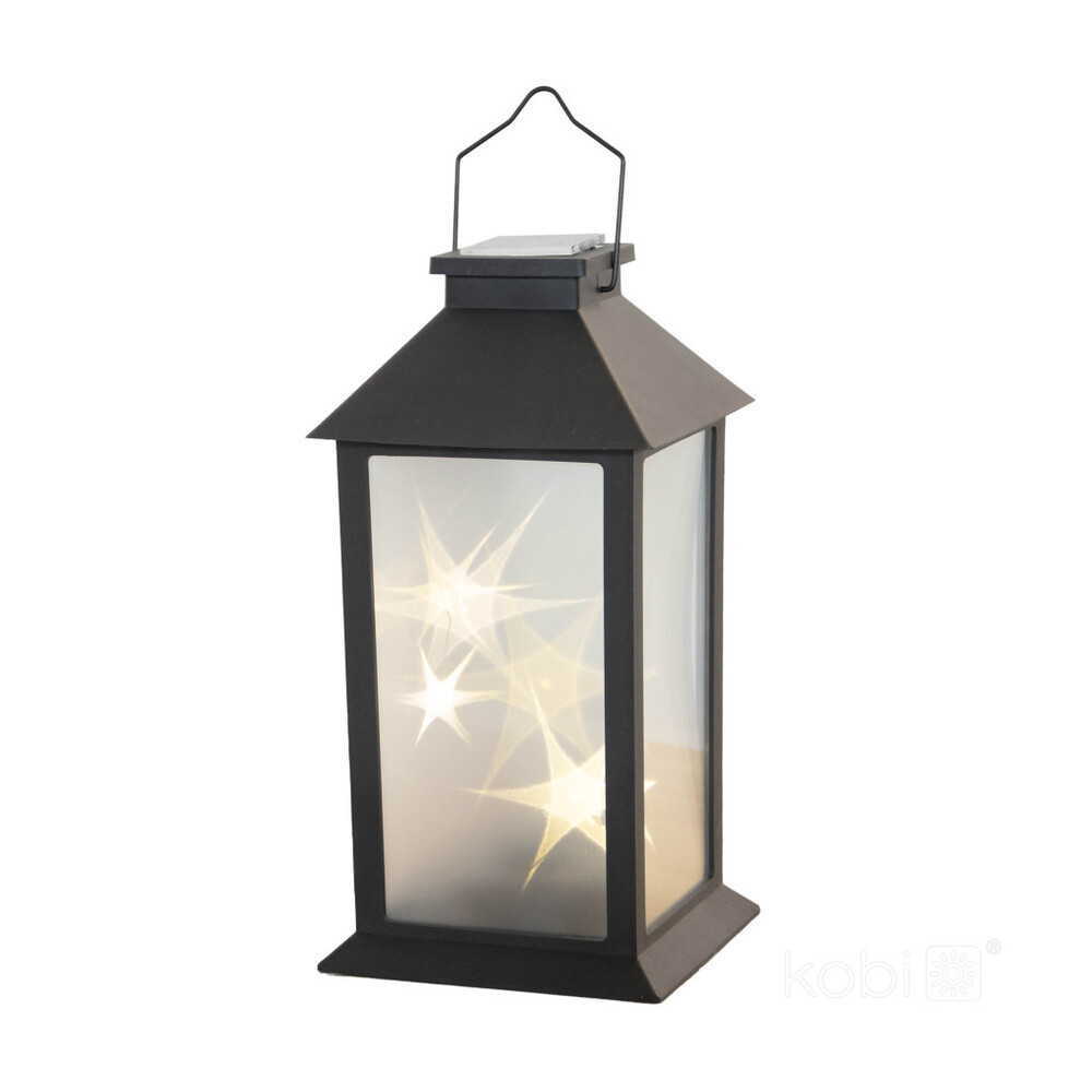 Napelemes kerti lámpa LED CANDELIO STAR 2700K IP44 fekete LED2B, 0,06W, meleg fehér, CRI≥70, KOBI-004499