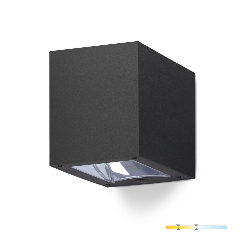 Napelemes kerti fali lámpa LED QUERK 2CCT IP54 LED2B, 0,06W, CRI≥70, KOBI-004518