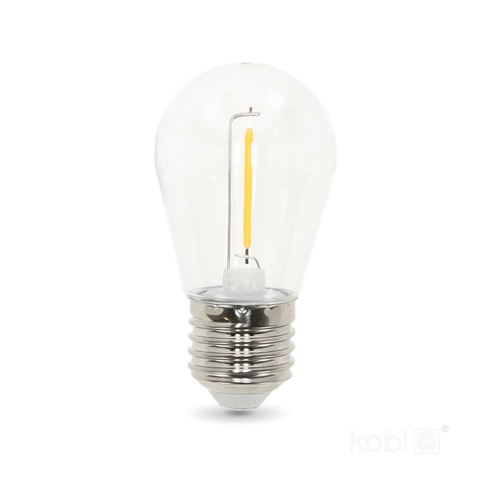LED izzó S14 0.042W 24V E27 2700K LED2B, 0,04W, meleg fehér, 46209lm, CRI≥80, KOBI-004525
