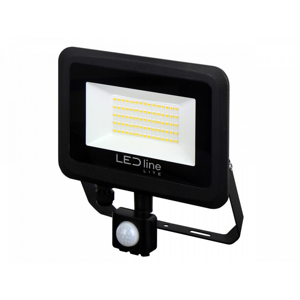 LITE reflektor PHOTON 50W 4000K 5000lm mozgásérzékelővel, természetes fehér, CRI≥80, IP65, LED line, LL-203556