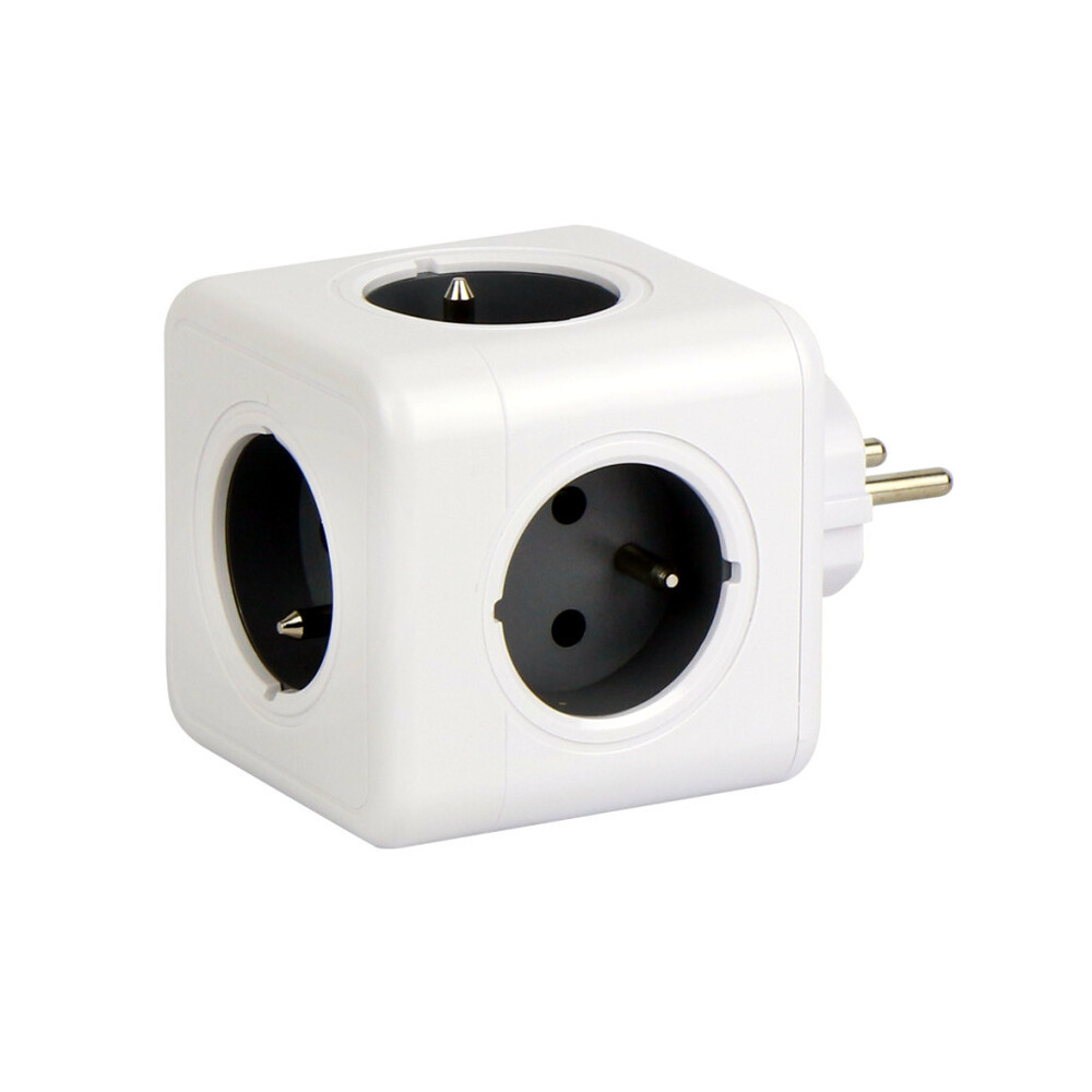 CUBE adapter 5 aljzat 16A/3680W Schuko AURA line, LED line, LL-205789