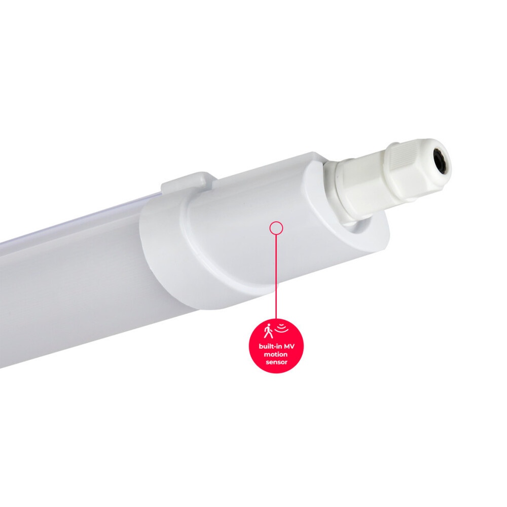 lámpatest LINIX 4000K 45W 5400lm IP65 150cm szürke LITE mozgásérzékelős MV, természetes fehér, CRI≥80, 1563mm, LED line, LL-211612-II-MV