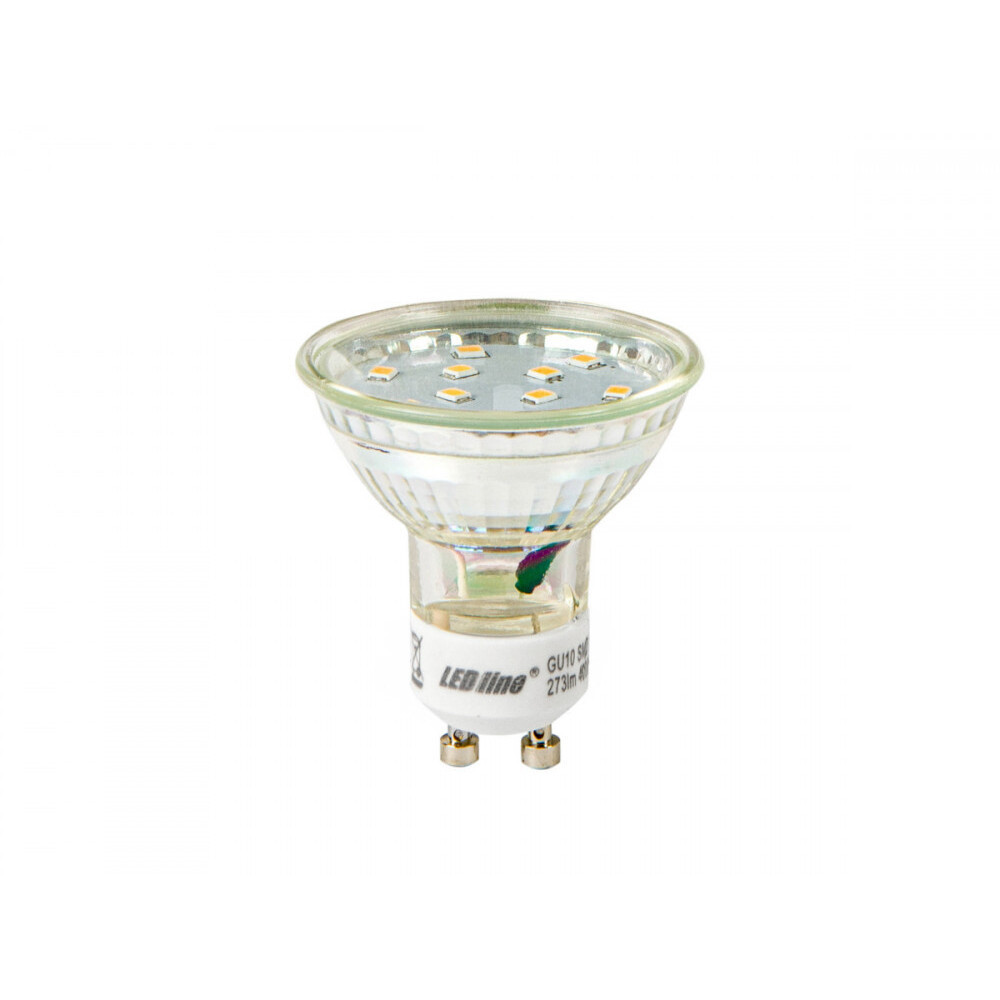 GU10 LED izzó, 3W, természetes fehér, 4000K, 273lm, CRI≥80, LED line, LL-241918