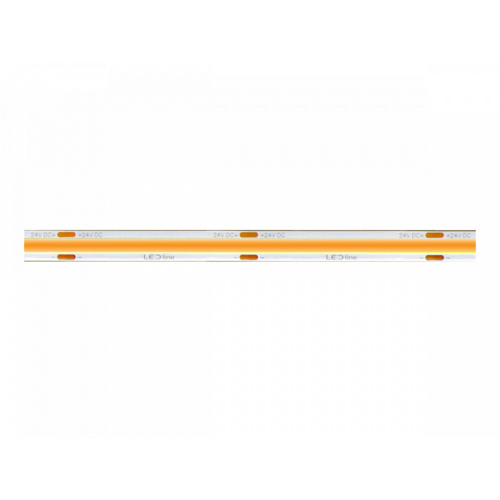 LED szalag, COB, 1600 LED, 24 V DC, 8 W/m, IP66, természetes fehér, 5 év garancia, 8W, 4000K, 800lm, CRI≥90, szabályozható, 24V, LED line, LL-479730