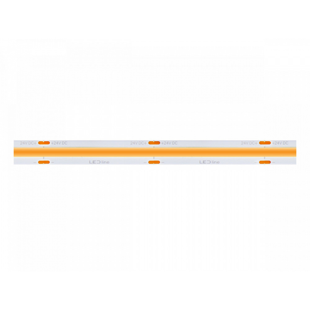 LED szalag, COB, 2640 LED, 24 V DC, 14 W/m, IP20, hideg fehér, 5 év garancia, 14W, 6500K, 1400lm, CRI≥90, szabályozható, 24V, LED line, LL-479860