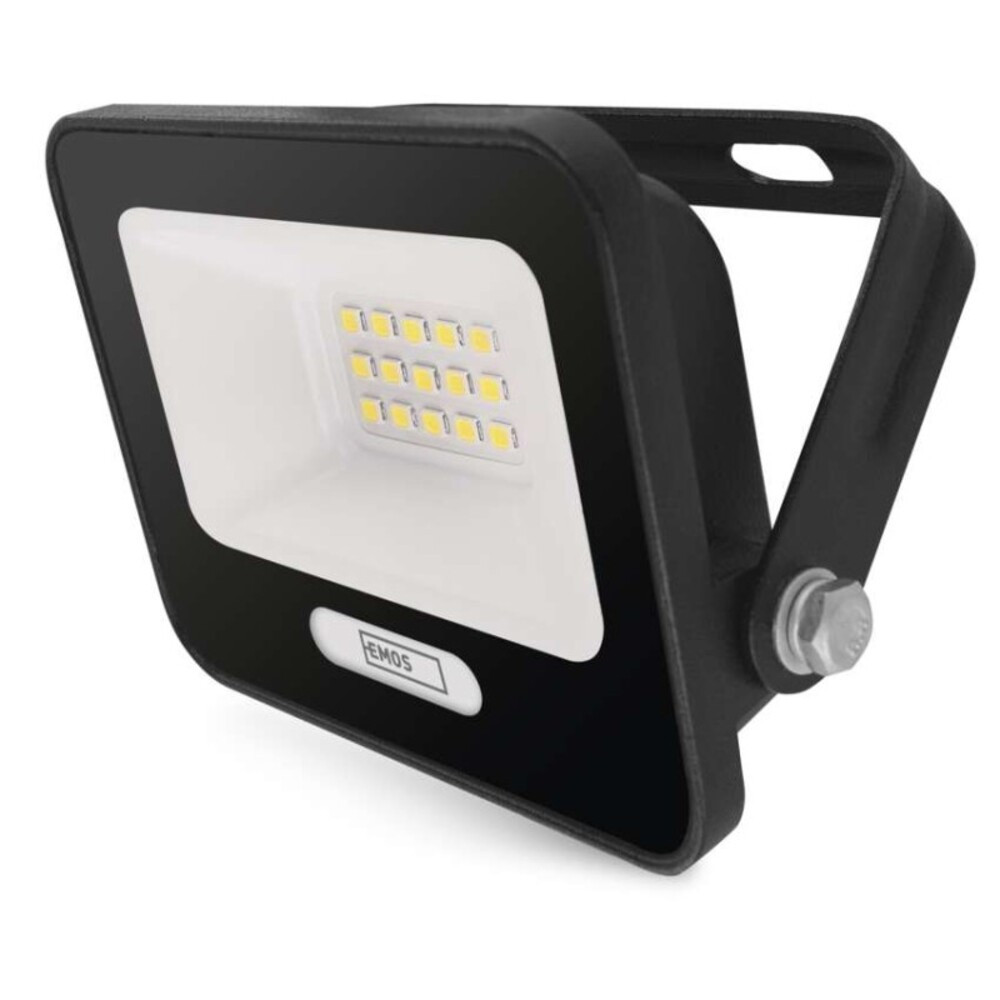 LED reflektor GLARO 10W, fekete, IP65, 1000 lm, természetes fehér, 4000K, 220-240V, CRI> 80, EMOS, ZS2214B
