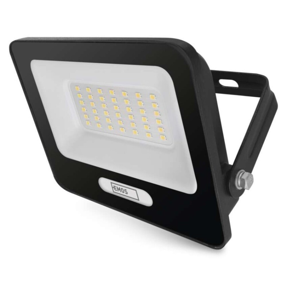 LED reflektor GLARO 30W, fekete, IP65, 3000 lm, természetes fehér, 4000K, 220-240V, CRI> 80, EMOS, ZS2234B