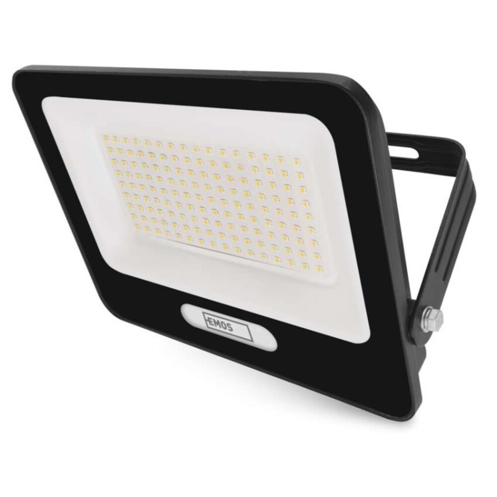 LED reflektor GLARO 100W, fekete, IP65, 10000 lm, természetes fehér, 4000K, 220-240V, CRI> 80, EMOS, ZS2254B