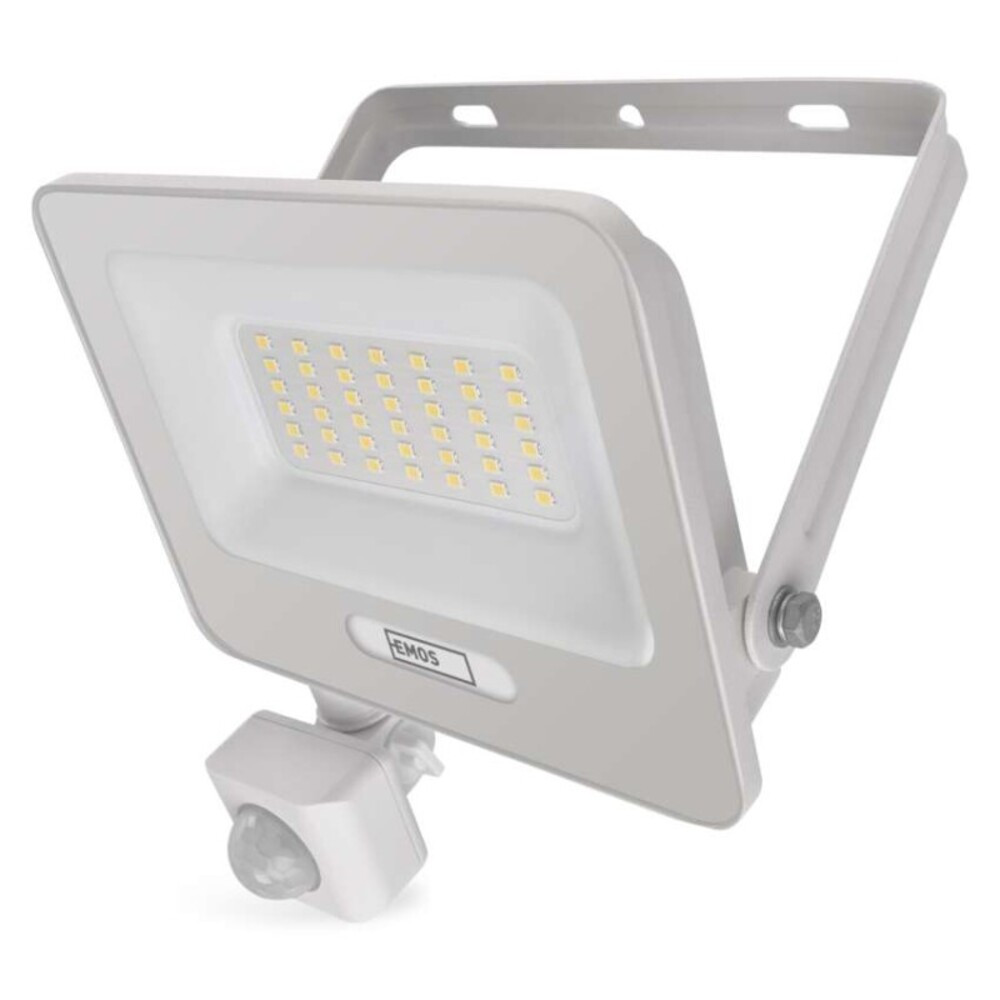 LED reflektor GLARO PIR 30 W, fehér, IP54, 3000 lm, természetes fehér, 4000K, 220-240V, CRI> 80, EMOS, ZS2334W