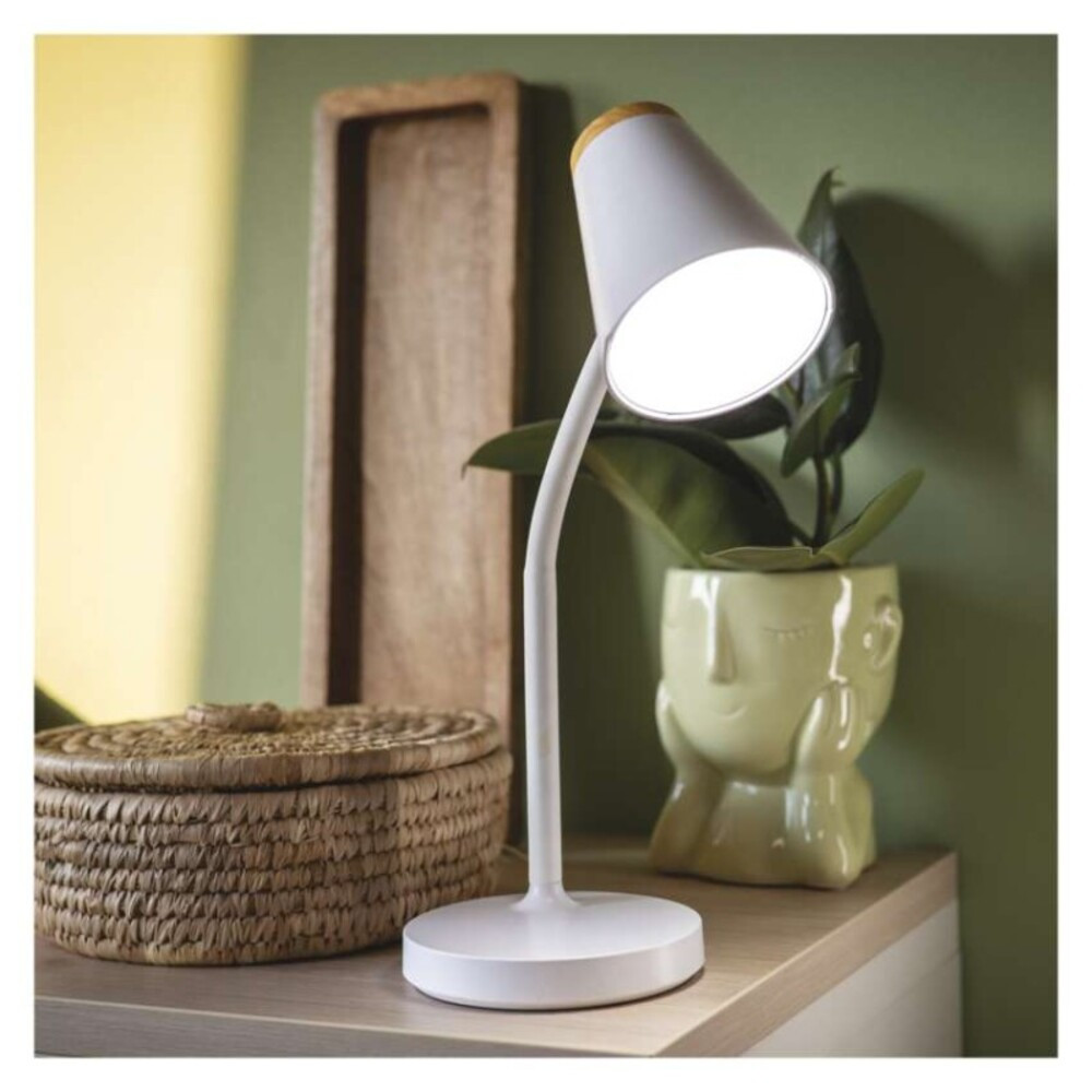EMOS Tara LED asztali lámpa, fehér, 4000K, 280, 220–240V, CRI> 85, Természetes fehér, IP20, Z7641W