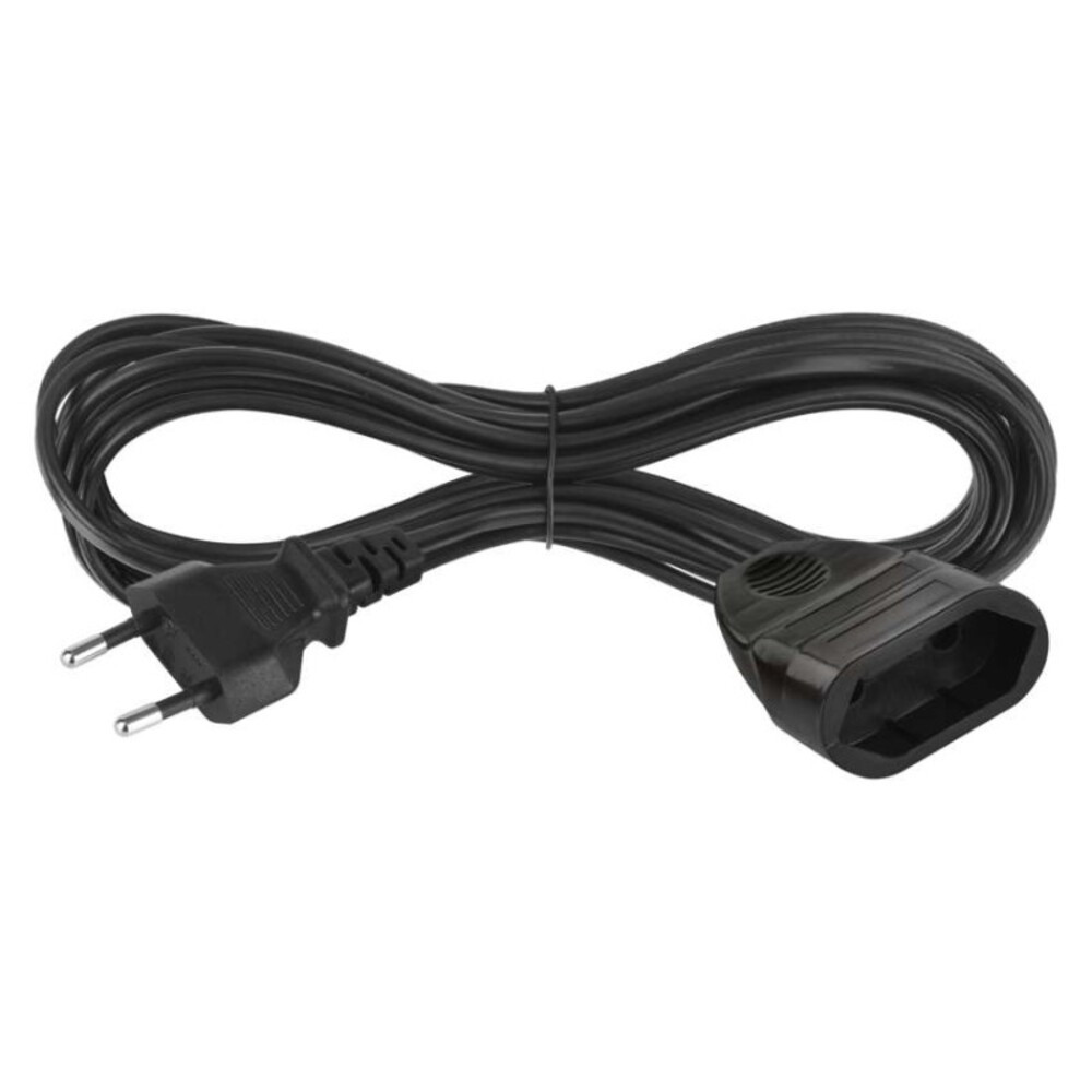 Hosszabbító 5 m, 1 aljzat, fekete, PVC, 0,75 mm2, 250V, IP20, EMOS, PC01305