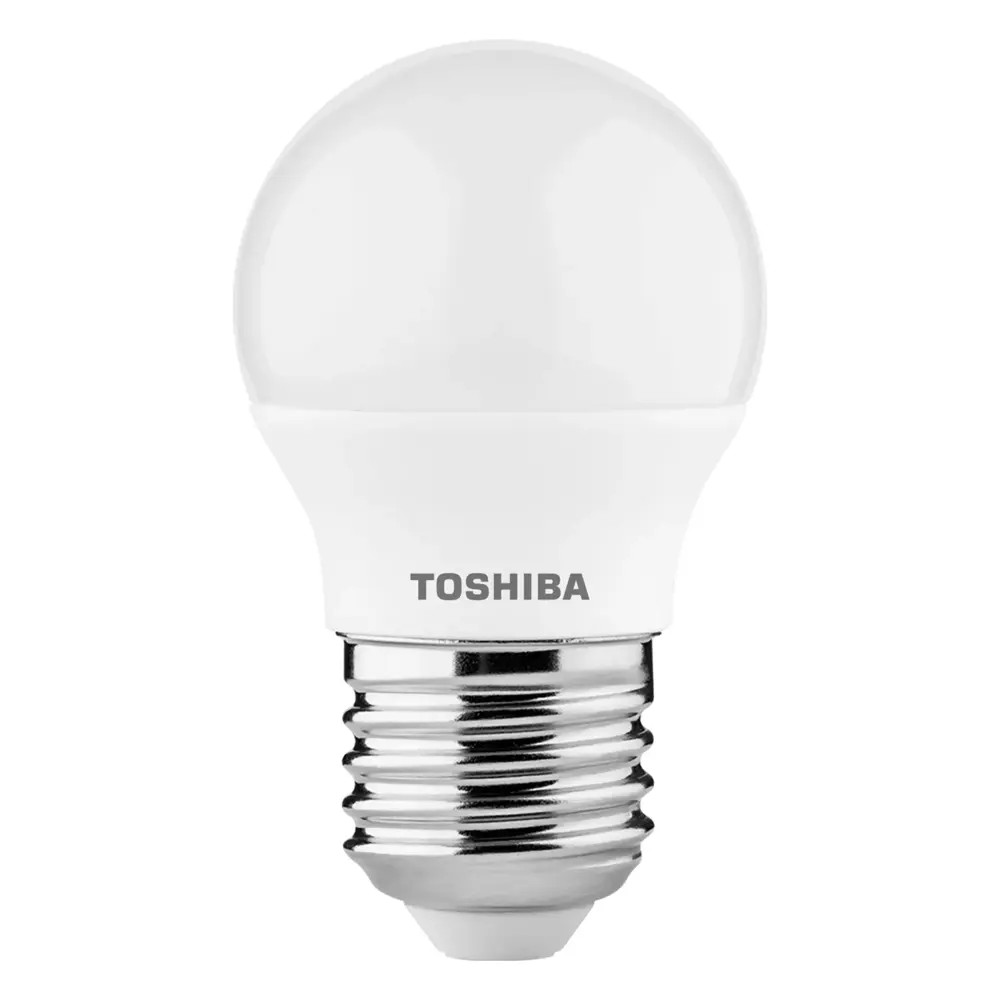 TOSHIBA LED ECO FLARE izzó, G45, E27, 3.4W, 2700K, meleg fehér, 470 lm, 150°, DELS-GFW43P427AEA4