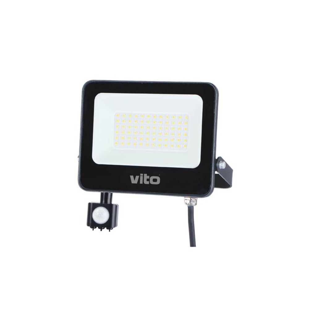 LED reflektor SAVA-S PIR mozgásérzékelővel 50W 5000lm 6000K (hideg fehér) IP65 3022730 VITO