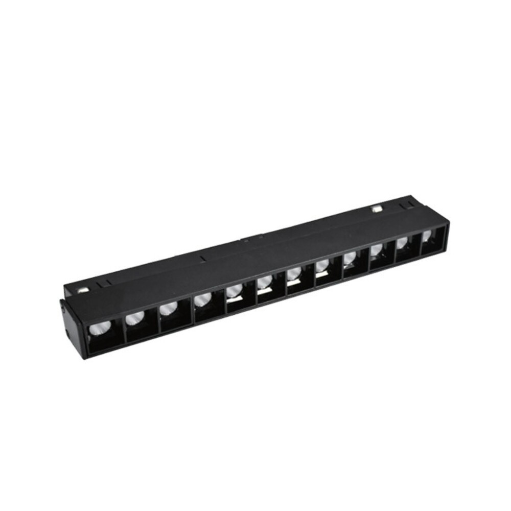 MAGNA-H S2 lineáris mágneses sínes LED lámpa, track light 12W 984lm 4000K (természetes fehér) 36° 220x22x43mm 48V fekete 2102091 VITO