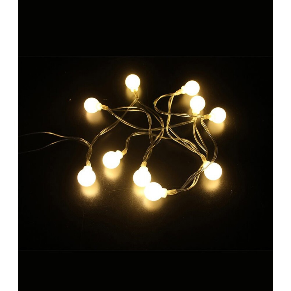 LED Karácsonyi fényfüggöny NATALE-13 10LED 2700K 1m 2xAA IP20 átlátszó, időzítő funkcióval 5620681 VITO