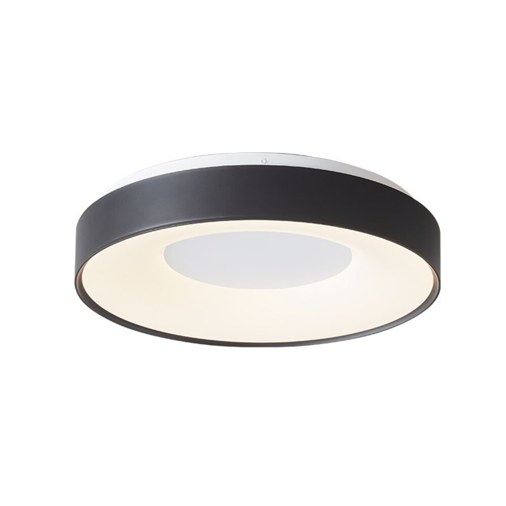 LED mennyezeti lámpa DESITA R25 Ø385xH80 25W 3xCCT (3000K/4000K/6500K) 2125lm matt fekete 2027920 VITO