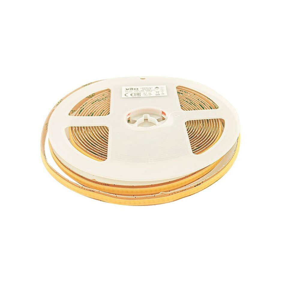 COB LED szalag LEDStrip+ 24V 720xCOB 6500K 12W/m 1200lm/m IP20 3m Tape 8mm 5m/tekercs CUT FREE 5541080 VITO