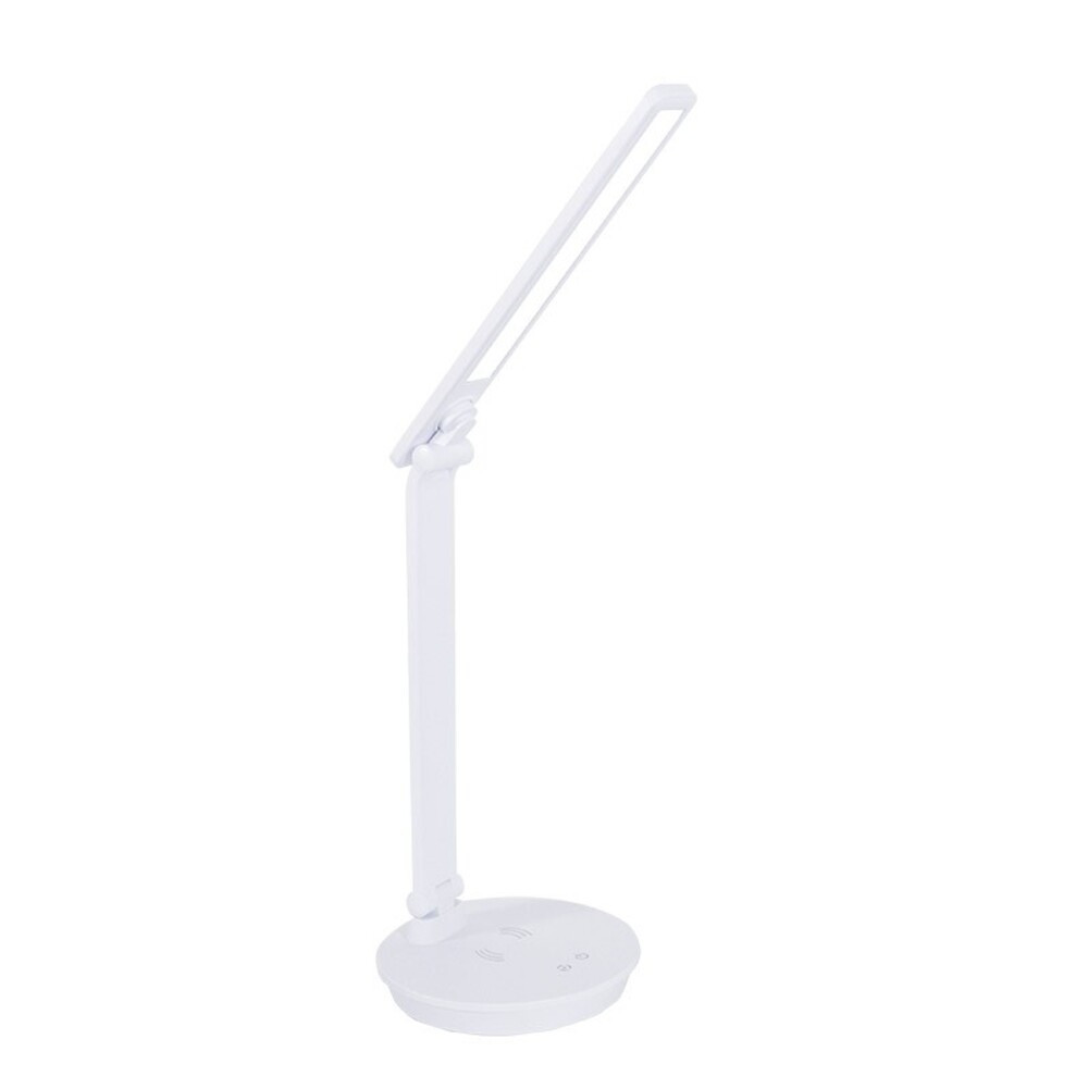 LED asztali lámpa MEGATRON 5W 300lm 3CCT (3500K/5000K/6500K) fehér fokozatmentesen szabályozható vezeték nélküli telefontöltő 5V-USB 5301710 VITO