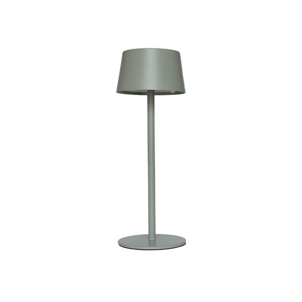 AURORA tölthető LED asztali lámpa 3W 3000K olívazöld 3 fokozatú fényerőszabályzás 5V-USB LI-ION IP44 5301840 VITO