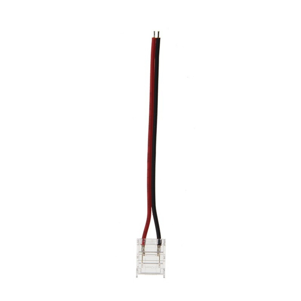 LED szalag csatlakozó CONMS10 10mm-es egyszínű 10cm kábellel, átlátszó 2db/csomag 5520313 VITO