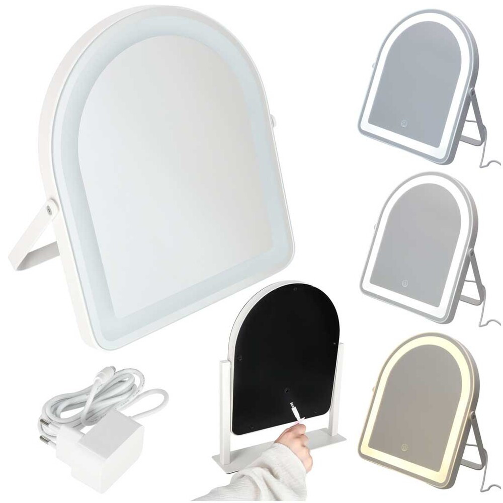 LED-világítású kozmetikai sminktükör