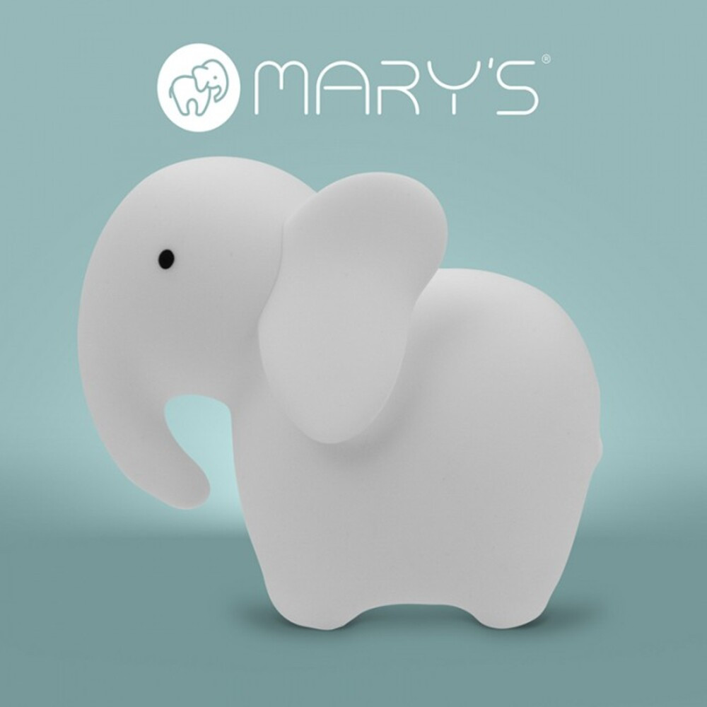 MARY'S LED éjjeli lámpa elefánt fehér RGB távirányítóval