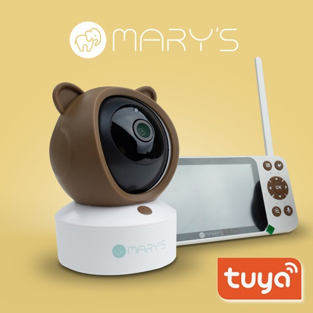 MARY'S elektronikus babafigyelő kamera 2in1 Teddy bear barna WiFi TUYA