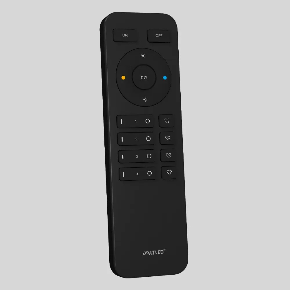 IMLTLED 4 zónás CCT távirányító , színhőmérséklet/ fényerő szabályzás , 2.4G , csoportvezérlés , jelenetmemória , Miboxer (Mi-Light) kompatibilis , HR02B