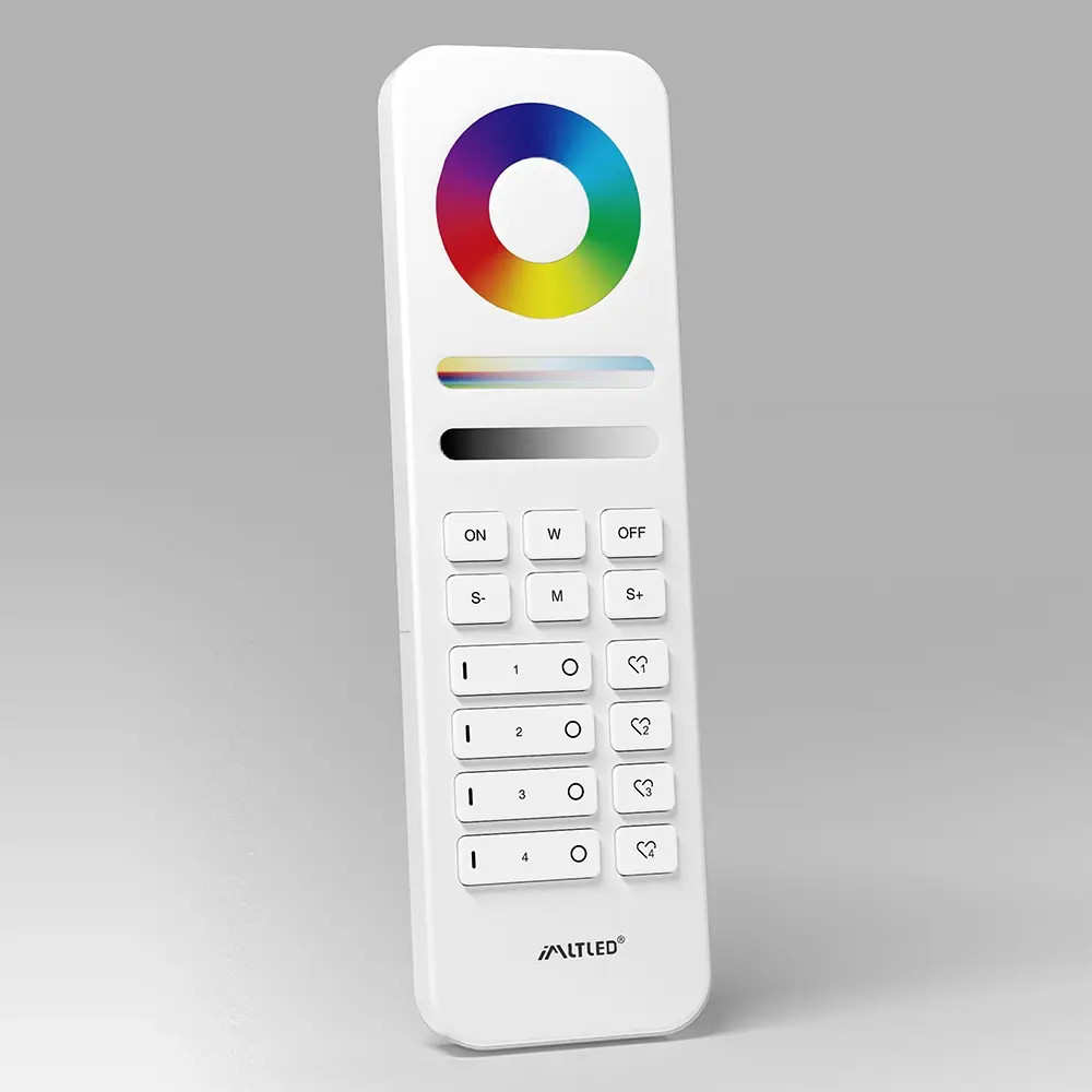 IMLTLED 4 zónás RGB+CCT távirányító , 2.4G , csoportvezérlés , jelenetmemória , Miboxer (Mi-Light) kompatibilis , HR03