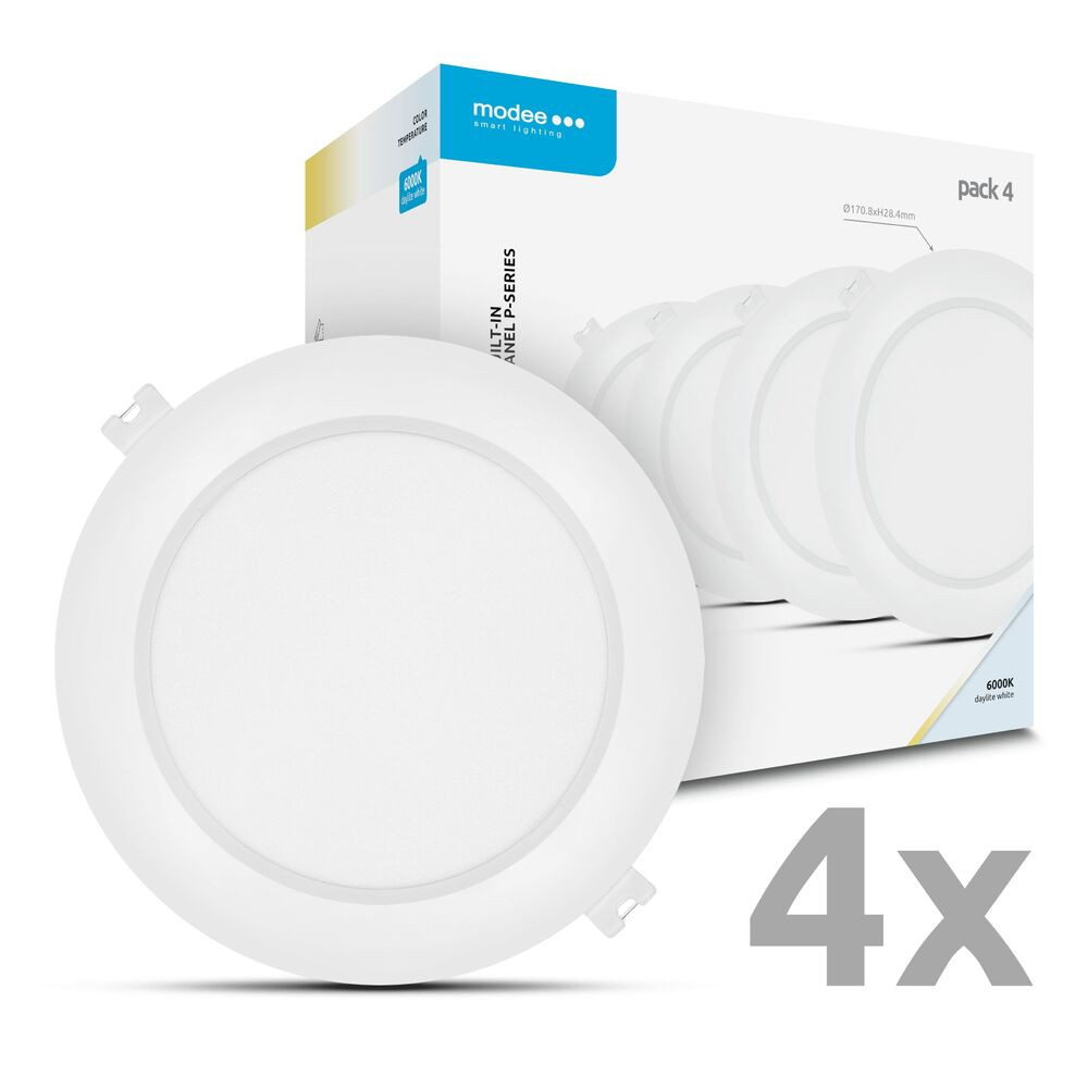 Modee LED Panel Kerek - Beépíthető P-series 12W 6000K (1320lm), 120°, CRI>80, hideg fehér, IP20