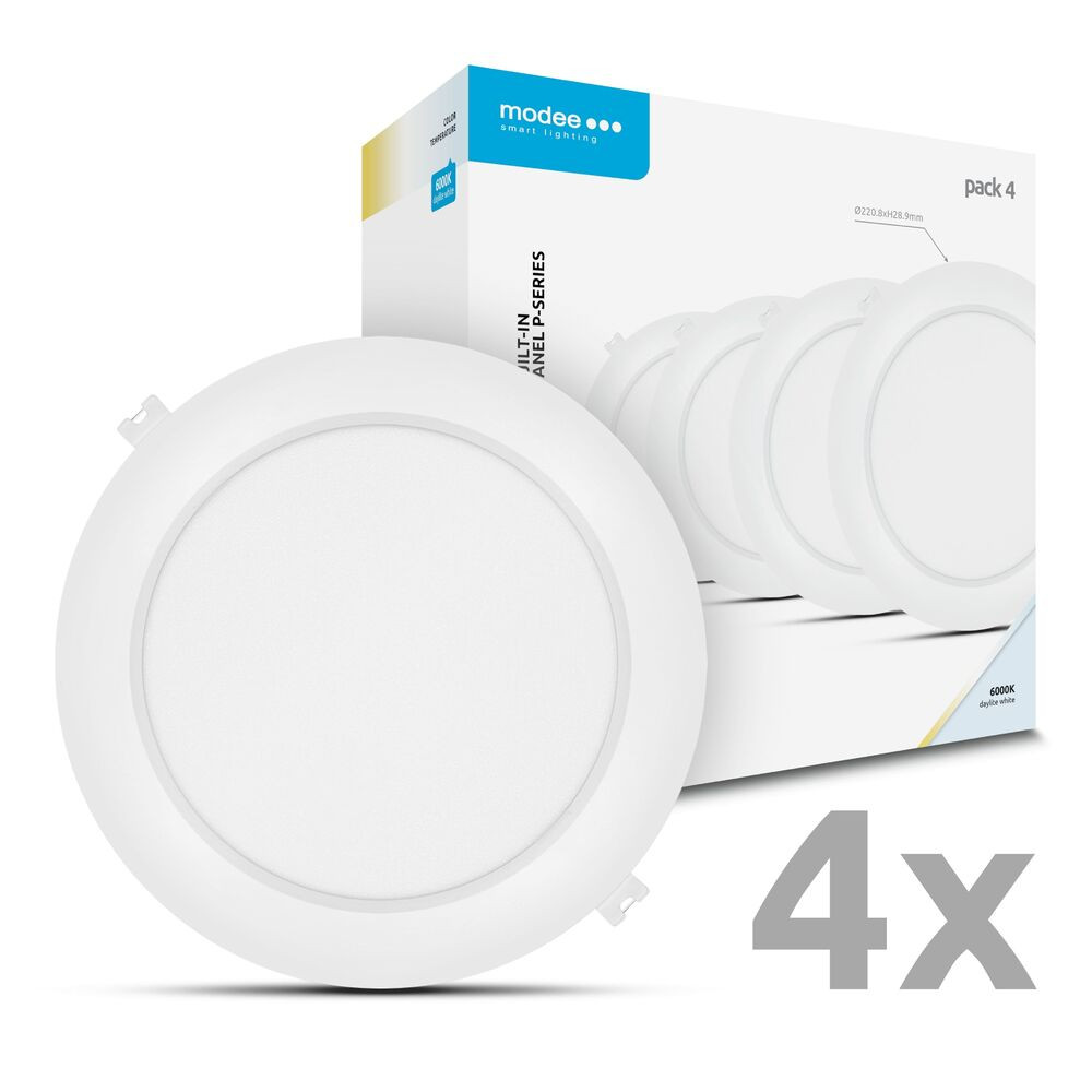 Modee LED Panel Kerek - Beépíthető P-series 18W 6000K (1980lm), 120°, CRI>80, hideg fehér, IP20