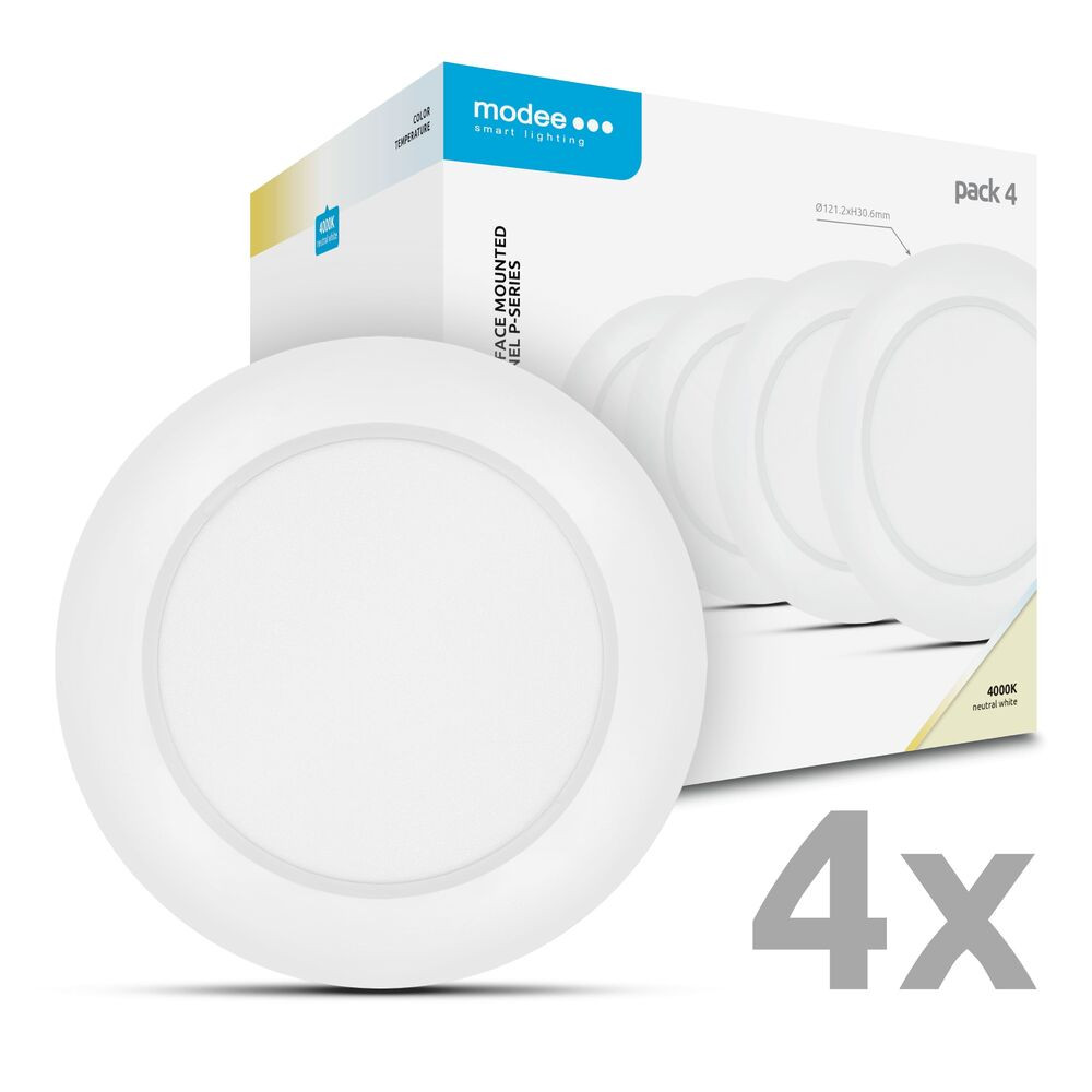 Modee LED Panel Kerek - Felszerelhető P-series 6W 4000K (660lm), 120°, CRI>80, természetes fehér, IP20