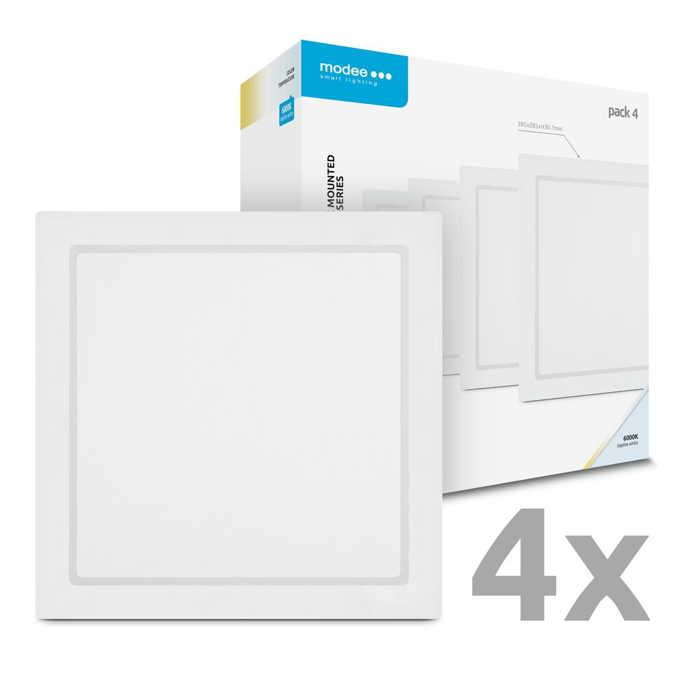 Modee LED Panel Négyzet - Felszerelhető P-series 24W 6000K (2640lm), 120°, CRI>80, hideg fehér, IP20