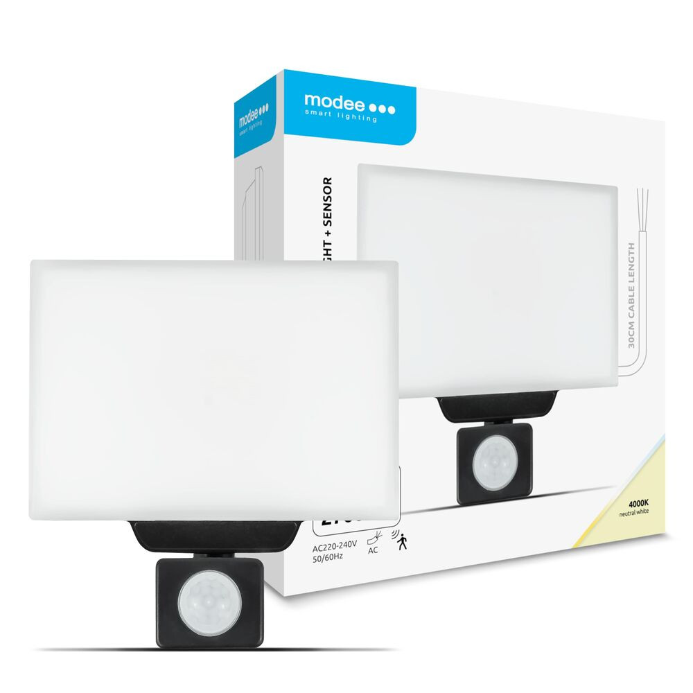 Modee LED Reflektor P-series érzékelővel Milky 30W 120° 4000K (2700lm), CRI>80, természetes fehér, IP65