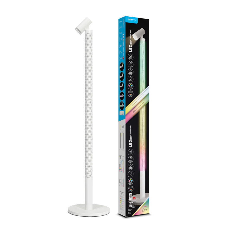 Modee LED Smart Ambient Álló Lámpa 10W 3CCT+RGB + remote (500lm) fehér, 60°, CRI>80, IP20