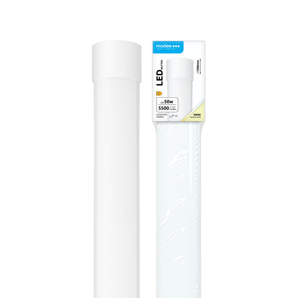 Modee Lighting Batten LED 50W 1500mm IP20 4000K (5500lm), 120°, CRI>80, természetes fehér
