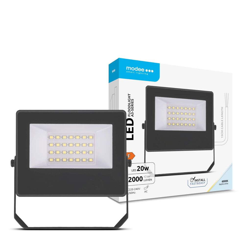 Modee Lighting LED Reflektor A3-series Slim 20W 120° 6000K (2000lm), CRI>80, hideg fehér, IP65
