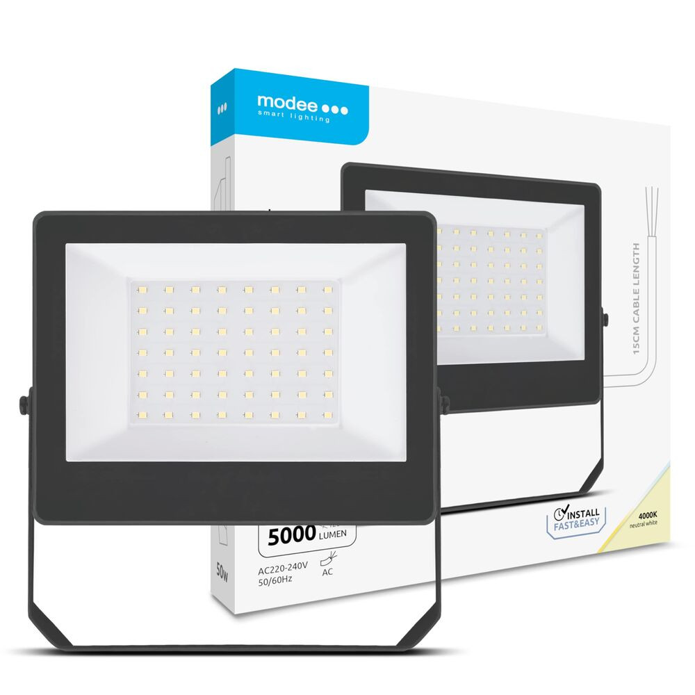 Modee Lighting LED Reflektor A3-series Slim 50W 120° 4000K (5000lm), CRI>80, természetes fehér, IP65