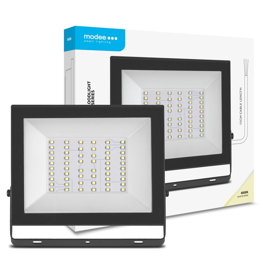 Modee Lighting LED Reflektor E-series Slim 50W 120° 4000K (4000lm), CRI>80, természetes fehér, IP65
