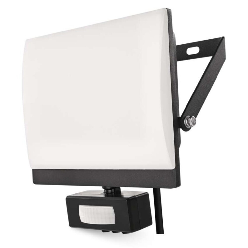 LED-es reflektor TAMBO EVO mozgásérzékelővel, 50 W, 5000 lm, IP44, fekete, 4000K, 220-240V, CRI> 80, Természetes fehér, EMOS Lighting, ZS2944