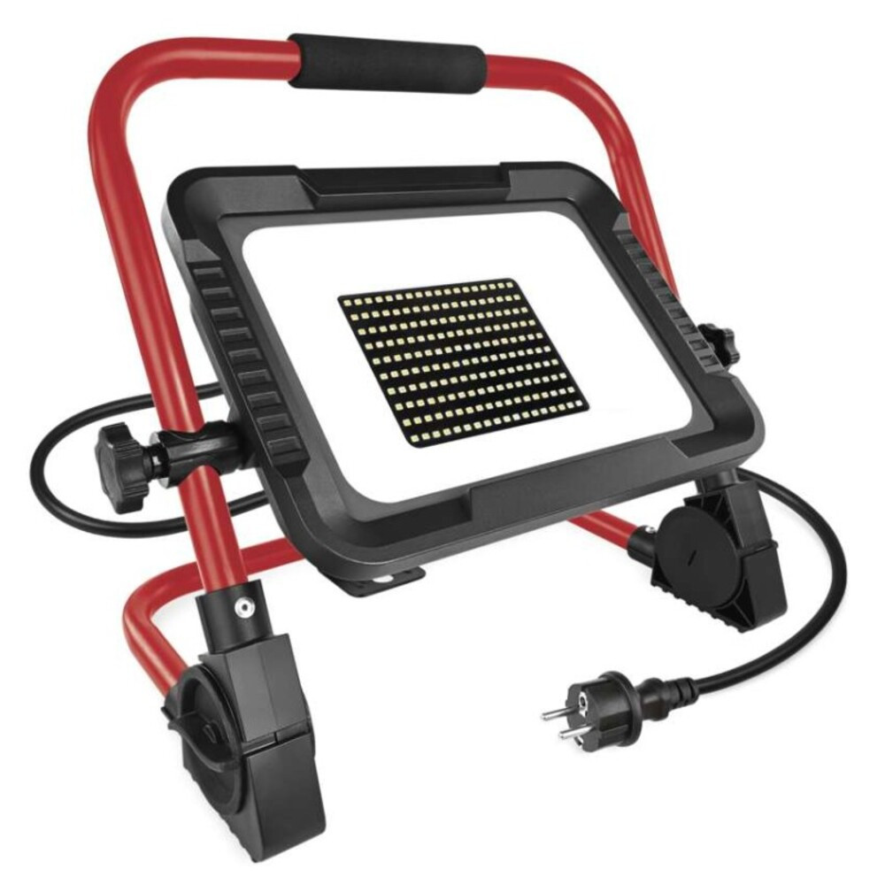 LED reflektor ELION 100W, red-fekete, IP65, 16 000 lm, természetes fehér, 4000K, 16000, 220-240V, CRI> 80, piros, fekete, IP65/IP44, EMOS Lighting, ZS3353